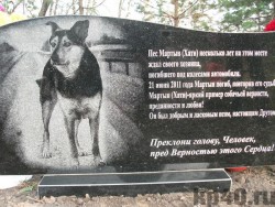 Памятник верному псу Мартыну, Калуга