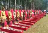 Под Калугой захоронили останки десятков солдат