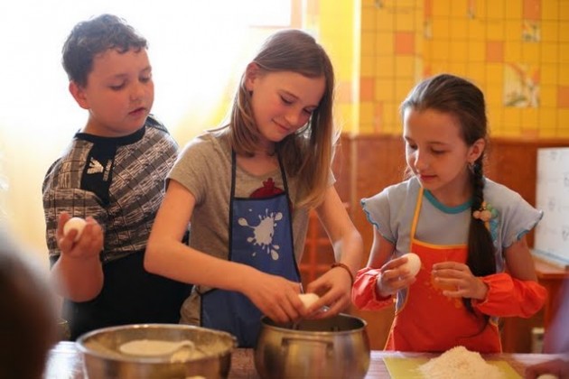 Мастер-класс в детской школе кулинарии в Калуге
