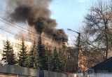 Сгорело недостроенное здание на улице Дарвина