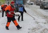 "Деды Морозы" и "Снегурочки" вышли на уборку улиц