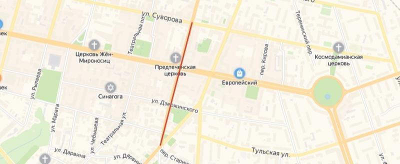 Скиншот с сервиса Яндекс.Карты