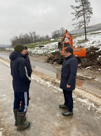 Со склона музея космонавтики вывезли около 5 тысяч кубометров мокрого грунта