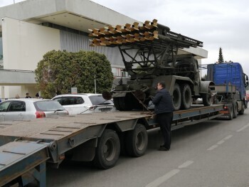 В Калугу привезли нашумевшее оружие Победы - миномёт