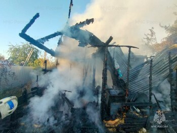 На пожаре в Секиотово пострадал человек