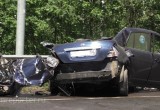 В страшной автокатастрофе в Подмосковье погиб калужанин, он сгорел в собственной машине. Видео.
