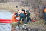 На Яченском водохранилище прошли учения спасателей