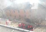 Пожар вновь охватил дом по ул. Знаменской в Калуге