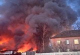 В Калуге произошел крупнейший пожар на складе стройматериалов!