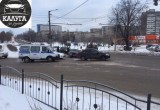 В Калуге иномарка влетела в автобус с пассажирами 