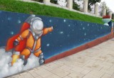 Уличные художники закончили работу на склоне Центрального парка