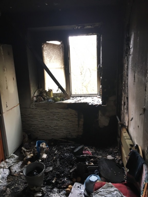 Из-за пожара калужане лишились кухни