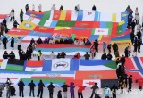 Константин Баранов развернул флаг Калужской области недалеко от Северного полюса