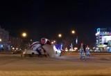 Городские хулиганы повалили Деда Мороза