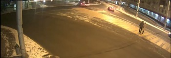 Авария на площади Победы попала на видео