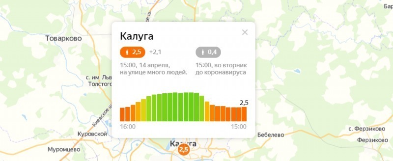 Скриншот сервиса Яндекс.Карты