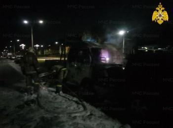 В Обнинске сгорел автомобиль