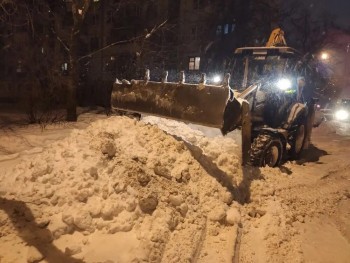 За сутки из Калуги вывезли 4300 кубометров снега