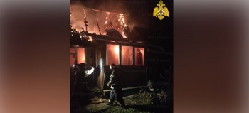 Ночью в Калужской области сгорела дача