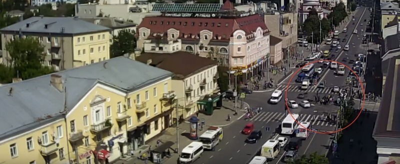 Скриншот из видео камеры на ул. Кирова