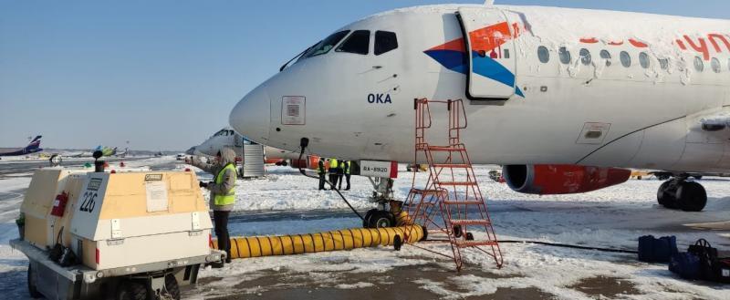Фото пресс-службы аэропорта Краснодара, 13.01.2022