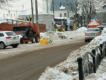 В Калуге за прошедшую неделю было вывезено 9,5 тысяч кубометров снега