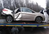 Пассажир Hyundai Solaris пострадал в ДТП