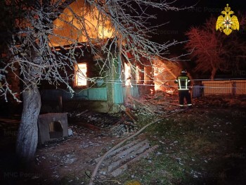 В Калужской области сгорел частный дом
