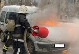 В Калуге на улице Московской сгорел автомобиль