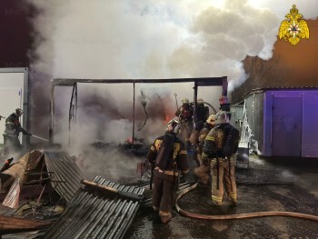 На гребной станции Яченского водохранилища в Калуге произошел пожар