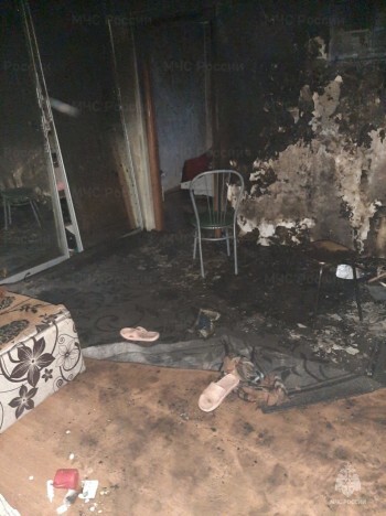 На Северном в Калуге сгорела квартира