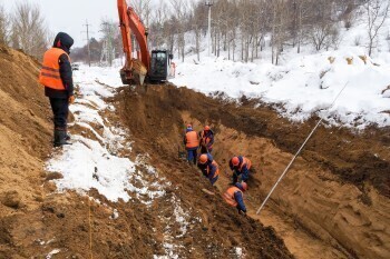 На Яченском водохранилище уложили 411 метров новой ливнёвки