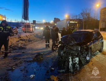 В ДТП на улице Зерновой в Калуге пострадал водитель BMW 