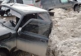 На калужской дороге разбились внедорожники "Нива" и Toyota