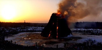 В Калужской области состоялось эпическое "извержение вулкана"