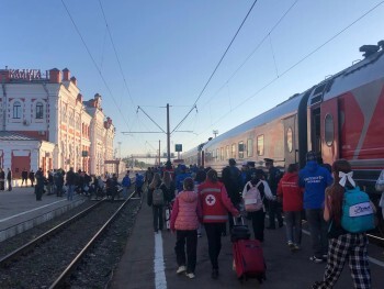 В Калугу прибыли 84 школьника из Белгородской области