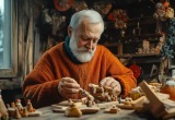 Папа на пенсии стал делать новогодние игрушки. Маме это не нравилось, пока отец не доказал ей, что это выгодно
