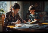 - Ты целыми вечерами с ним сюсюкаешь над уроками, а меня словно не существует! - возмущен муж