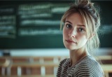 Учительница очень интересно ведет уроки и ее любят дети, вот только есть у нее один жуткий недостаток