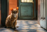 Кошка не дает нашему внуку лазить в шкаф: раз ей нельзя, то и ему тоже