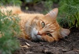 Сноха посадила в огороде овёс и пшеницу для кота. Так он теперь и в укропе с петрушкой валяется, всё мнёт