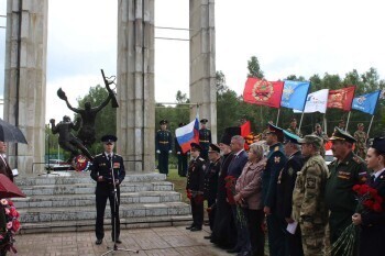 На мемориале в Калужской области перезахоронили останки бойцов ВОВ