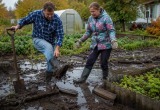 Неудачно поменяли бортики на грядках &ndash; весь участок расползся, превратившись в болото