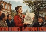 Провела экскурсию по местам своей юности, сопроводив все собственными рисунками, и произвела легкий фурор