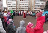 В микрорайоне Терепец устроили новогодний праздник