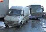 Под Калугой на трассе "Украина" столкнулись 19 машин Видео