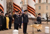 Калужские полицейские на Театральной площади провели строевой смотр