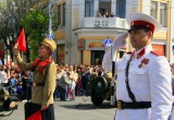 Сотрудники калужской Госавтоинспекции в День Победы стали постовыми-регулировщиками