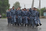 В Мещовске провели строевой смотр подразделений УМВД России по Калужской области