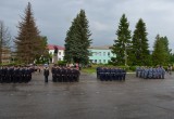 В Мещовске провели строевой смотр подразделений УМВД России по Калужской области